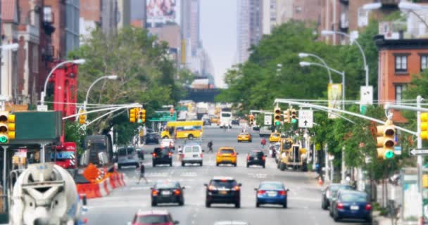 4K Chelsea 10th Avenue Vista da High Line — Vídeo de Stock