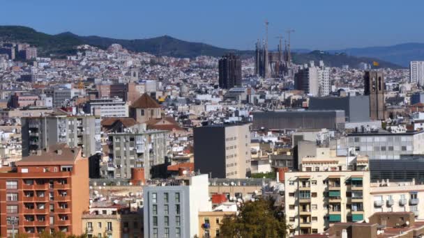 Barcelona  from atop Montjuïc hill — 비디오