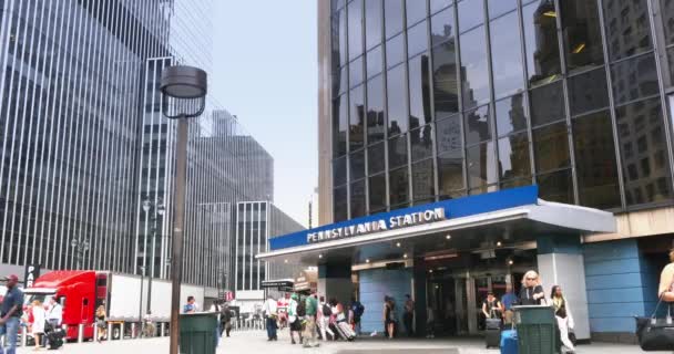 4K Penn Station ustalanie strzał — Wideo stockowe