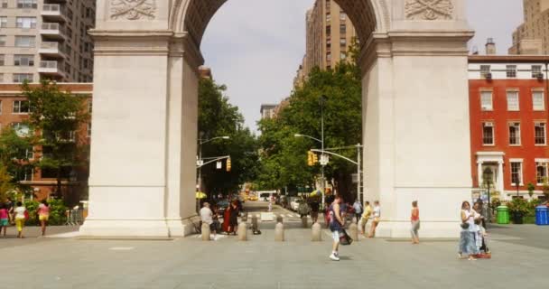 4k Washington Square Einspielung — Stockvideo