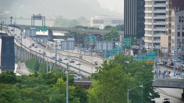 4k Pittsburgh Verkehr — Stockvideo