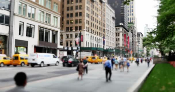 4K Manhattan 5th Avenue Estabelecer tiro — Vídeo de Stock