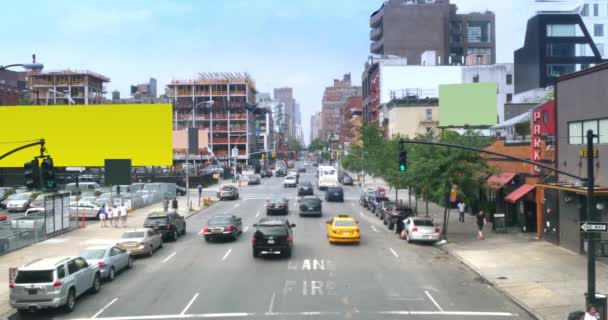 4K Manhattan Chelsea 10 Avenue perspektywa ustanowienie strzał — Wideo stockowe