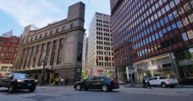 Pittsburgh Liberty Avenue Kavşak Kurma Shot Tilt Up Tall Buildin için