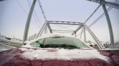 Kışın sürüş 4 k Pov