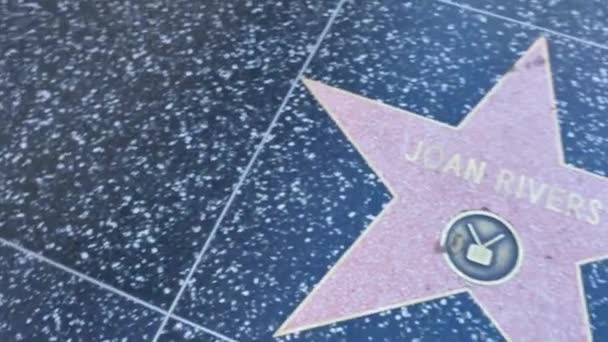 Joan Rivers Star on the Walk of Fame — Stock Video