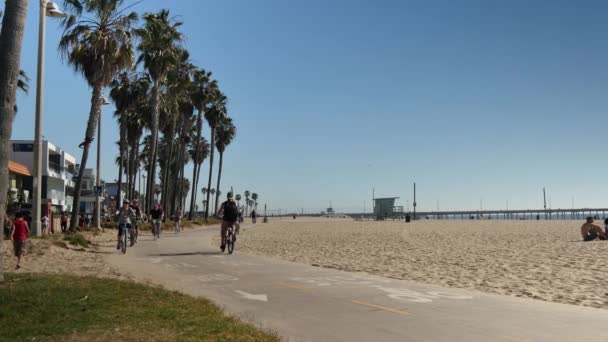 Venise Plage Piste cyclable Établissement de tir — Video