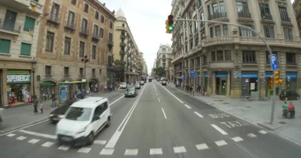 4 k 巴塞罗那 Pov 驾驶 — 图库视频影像