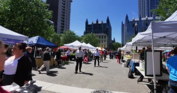 Festival de Pittsburgh Market Square — Vídeos de Stock