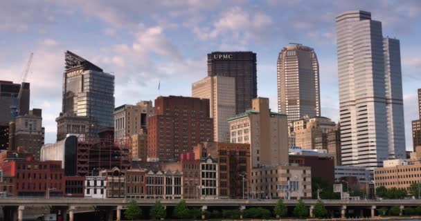 Skyline de Pittsburgh, Pennsylvania — Vídeo de stock