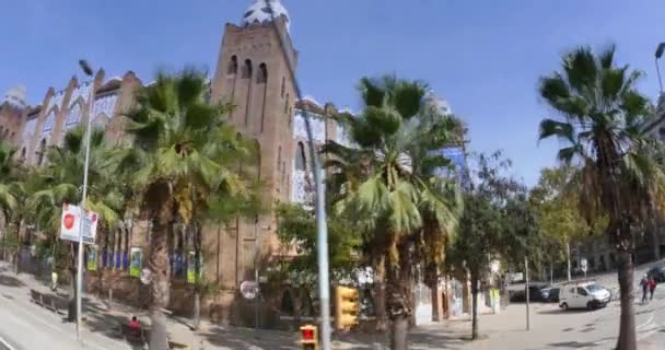 Plaza Monumental de Barcelona — Stock Video