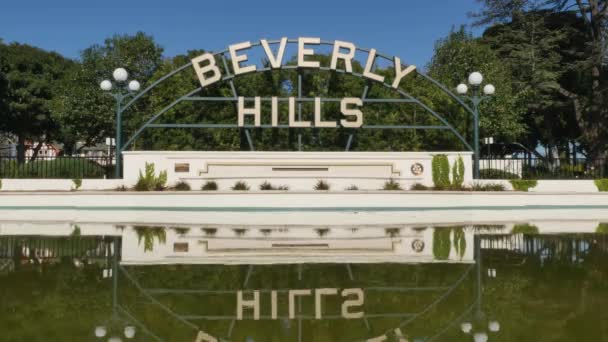 Beverly Hills vybudování Shot — Stock video
