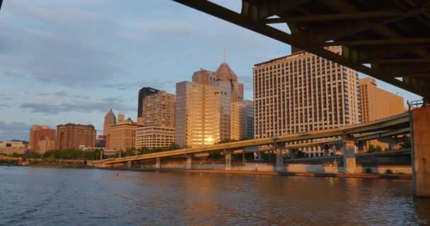 Skyline von Pittsburgh, Pennsylvania — Stockvideo