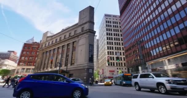 Pittsburgh Liberty Avenue Intersecção Estabelecendo tiro — Vídeo de Stock