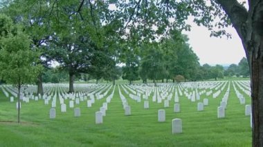 Arlington National Cemetery Arlington, Virginia çekim kurma yavaş yakınlaştırma.