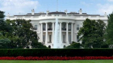 Washington, DC Beyaz Saray'da kurulması bir çekim.