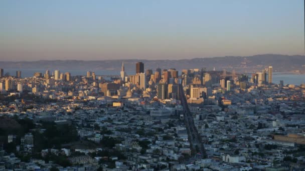 旧金山白天到晚上的时间延迟 — 图库视频影像