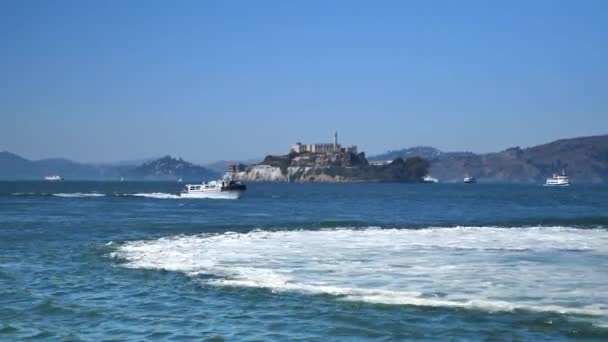 Alcatraz Island Day Establishing Shot — Stock Video