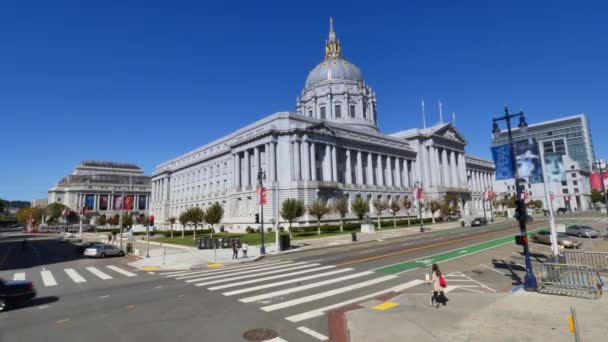 San Francisco stadshus etablera shot — Stockvideo