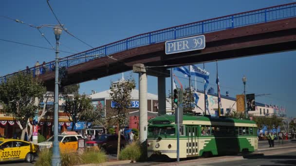 San Francisco Pier 39 Stabilire colpo — Video Stock