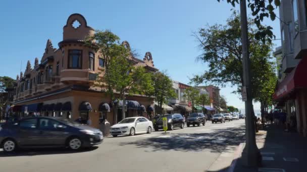 Centro de Sausalito Establecimiento de tiro — Vídeos de Stock