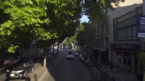 POV rijden op Columbus Avenue in San Francisco — Stockvideo