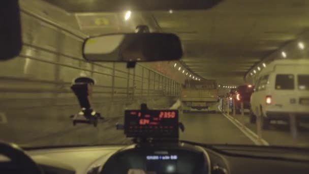 Passenger Perspective Riding in New York City Taxi — Stock Video