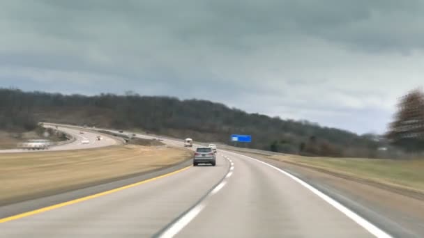 Timelapse Pov körning på motorväg västra Pennsylvania — Stockvideo