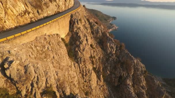 Camino panorámico de la montaña — Vídeos de Stock