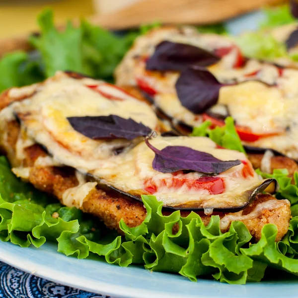 Kip aubergine Parmigiana — Stockfoto