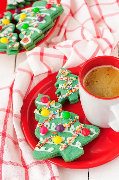 Christmas Tree Cookies — Stock Photo, Image