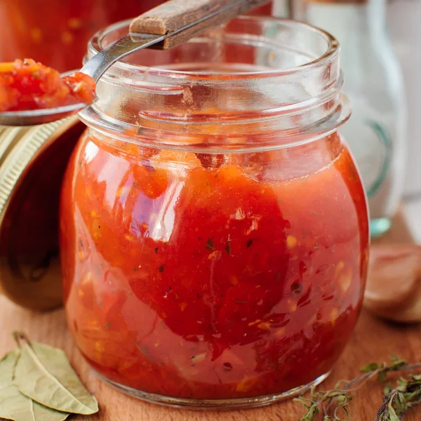 Tomato Sauce, Canned Marinara Preserves Stock Photo by ©dolphy_tv 49434919