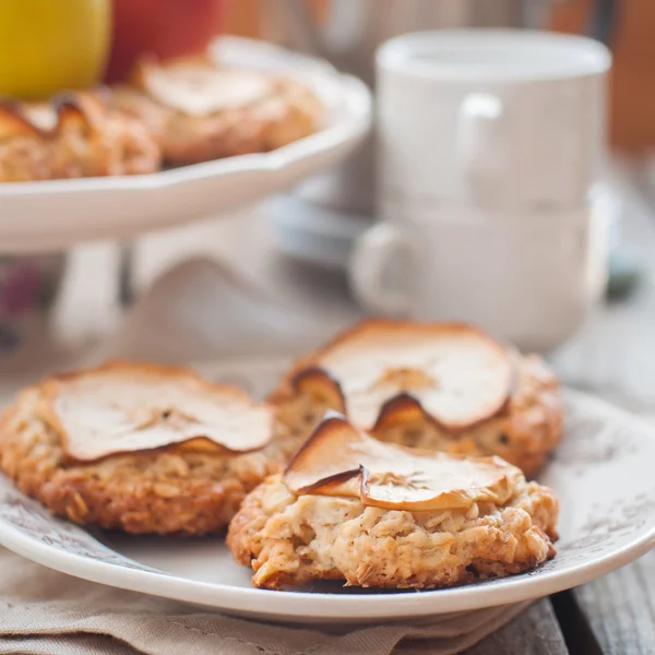 Apple Oat Cookies — Stock Photo, Image