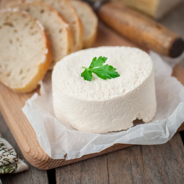 Goat Cheese with Bread — Stock Photo, Image