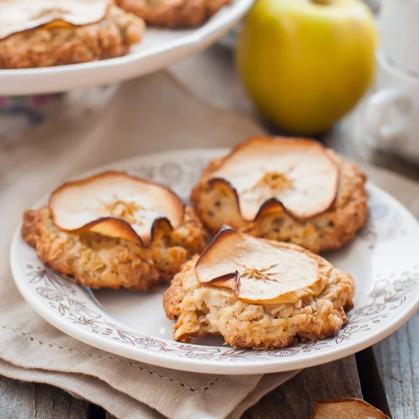 苹果燕麦饼干 — 图库照片