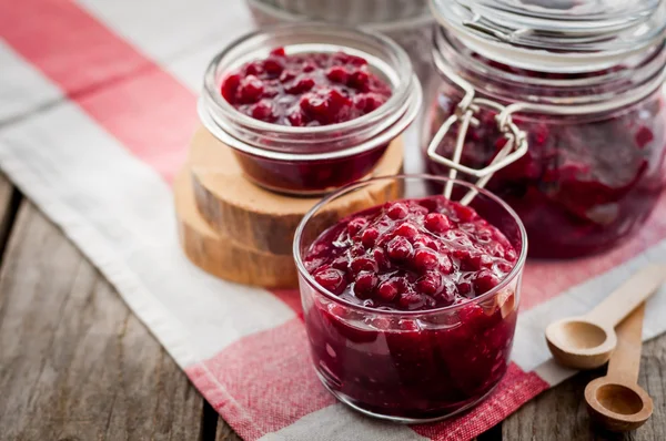 Sauce à la cannelle aux canneberges — Photo