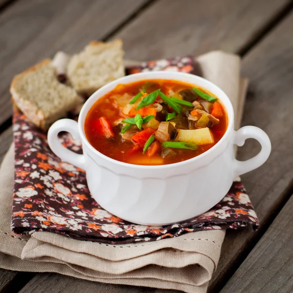 Russian Style Soup Rassolnik — Stock Photo, Image