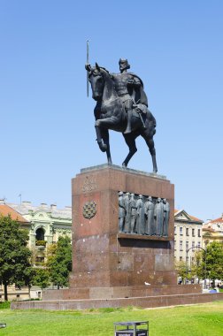 Kral heykeli tomislav, zagreb, Hırvatistan