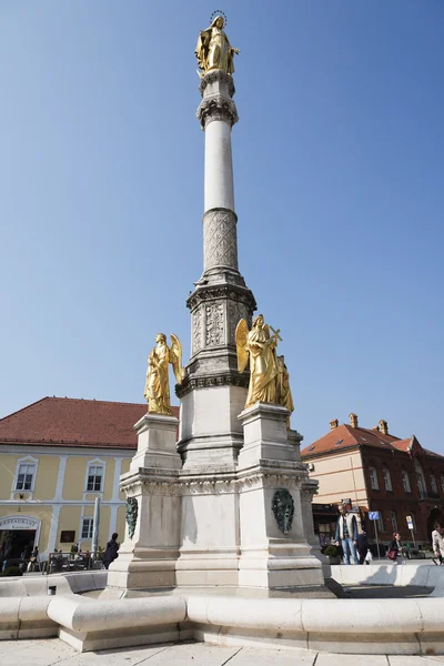 Памятник Святой Марии Город Загреб — стоковое фото