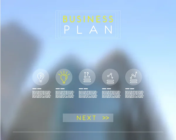 Business plan website — ストックベクタ