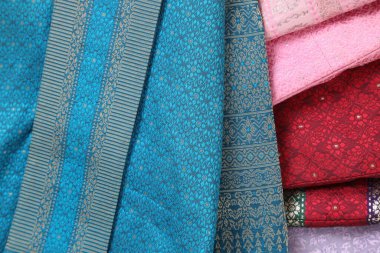 Tayland ipek eteğinin makro resmi..