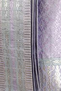 Tayland ipek eteğinin makro resmi..