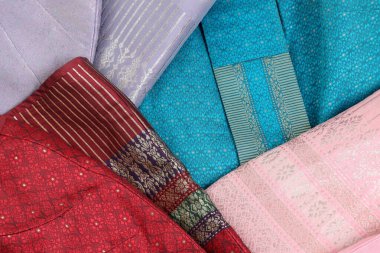 Tayland ipek eteğinin makro resmi..