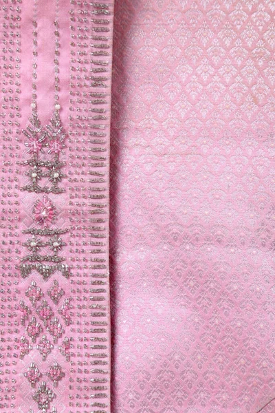 Μακροεντολή Εικόνα Της Ταϊλάνδης Φούστα Μετάξι — Φωτογραφία Αρχείου
