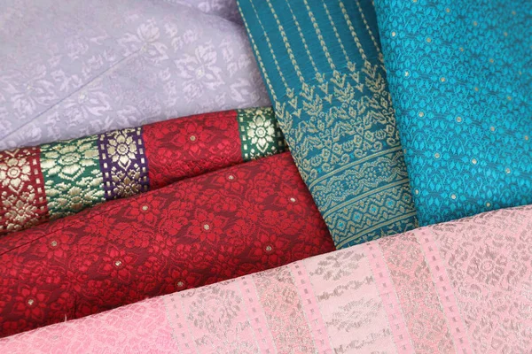 Tayland ipek eteğinin makro resmi..