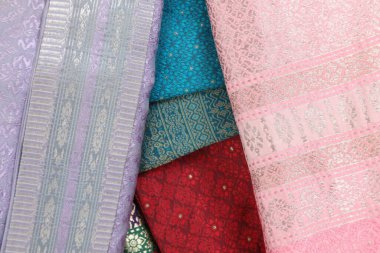 Tayland ipek eteğinin makro resmi..