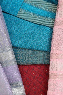 Tayland ipek eteğinin makro resmi..