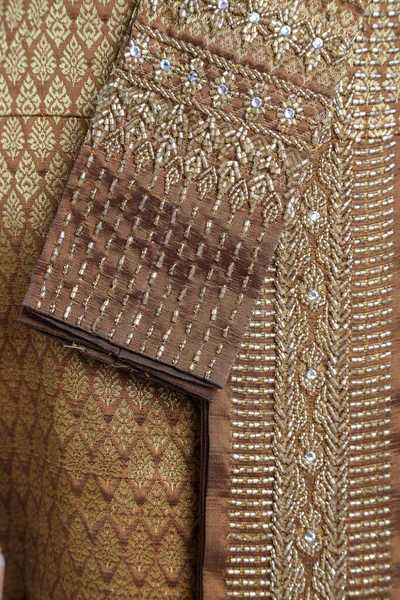 Macro Picture Thai Silk Skirt — Stock Photo, Image