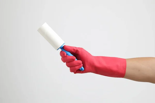 Różowe Rękawiczki Białym Tle — Zdjęcie stockowe
