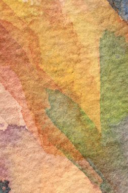 Kağıttaki suluboya resminin dokusu